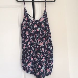 Floral printed romper